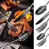 20 Piece Flatware Set Stainless Steel Tableware Cutlery Set for 4 Unique Pattern Design Includes Dinner Knives/Forks/Spoons