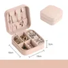 Cosmetische tassen Reizen Draagbare sieraden opbergdoos Snoep Kleur Organizer Dozen Oorbel Ketting Ring