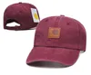 Nouveaux Luxurys Desingers Lettre Carhart Casquette de baseball Hommes Femmes Casquettes broderie Chapeaux de soleil Mode Loisirs Design Chapeau 12 Couleurs A-9