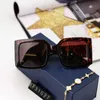 Sunglasses Designer New Large Square Polarized Street Photo Women's Tidal Straight YLDZ