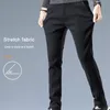 Pantalons pour hommes Hommes Automne Hiver Laine Épaissie Costume Mode Business Casual Slim Fit Stretch Mâle Marque Pantalon 38