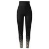 Leggings da donna Leggings sportivi a vita alta per donna Pantaloni con stampa taglie forti Collant Pantaloni da yoga Pantaloni da allenamento elasticizzati Pantalones De Mujer 230403