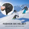 Skibril Skihelm Snowboardhelm Lichtgewicht geïntegreerde skateboardhelm met bril Skibeschermende helm 16 ventilatieopeningen voor heren Dames 231102