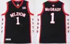 College Tracy McGrady Jerseys 1 Christian Mt.Zion T-Mac Basketball Jerseys Team Kleur Zwart Ademende universitaire topkwaliteit te koop