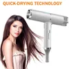 Hair Dryers Strong Wind Dryer Diffuser For Home Appliances High Power Blow Blue Light Anion Anti static Tools 231102