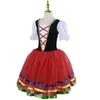 Dancewear vermelho meninas ballet tutu vestido ginástica collant branco longo vestidos de balé meninas princesa bailarina dança traje vestido de aniversário 231102