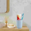 Bath Accessory Set 4 Pcs Washing Cup Bathroom Accessories Plastic Mug Cups Mugs Pp Tooth Student Tumbler