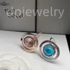 Orecchini di lusso con alfabeto Planet da donna in argento 925, regali di nozze per feste di moda preferiti, gioielli boutique 1001