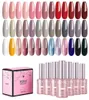 MIZHSE Set di smalti per gel UV Gel Lak Nails Soak Off Lampada UV a LED Set di top coat semipermanente per smalto per unghie Lak Nails1937434