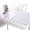 Table Cloth Cover PVC Transparent Heat-resistant Washable Desk Protector Mat 40x60cm