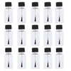 Botellas de almacenamiento 20 PCS Terrarios Botella de esmalte de uñas vacía Contenedor de gel DIY Manicura Suministros negros