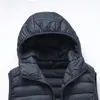 Veste en coton à capuche d'hiver pour hommes, gilet transfrontalier, gilet pour hommes, épaule vers le bas, veste en coton chaud, veste en gros