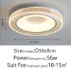 Plafondlampen LED Round Licht woonkamer slaapkamer keukenverlichting armaturen met externe bedieningoppervlak decoratief