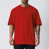 Men's T-Shirts Men's blank T-shirt white cotton oversized vintage solid color T-shirt large women's fashion T-shirt men's clothing 230403