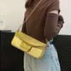 Designer-Tasche für Damen, Unterarm-Umhängetaschen, V-Schnalle, Kette, Tasche, Flip-Einkaufstasche, Damenhandtasche, helles Krokodilmuster, modische Tasche