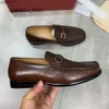 ferragamo shoes Вы nero marrone fibbia in metallo Formale alta qualità scarpe da ballo da uomo Moda di lusso Uomo designer punta abito da sera accessori PREB