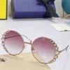 Luksusowe projektant okularów przeciwsłonecznych o 20% zniżki na rodzinę Diamentową Rimmed okrągła ramka Wu Jinyan's To samo