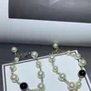 Braccialetti di perle in lega di moda a 2 colori, classici accessori per braccialetti con catena a mano popolari nei paesi europei e americani