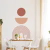 Väggklistermärken Bohemian Abstract Geometry Rainbow Color Lock avtagbar väggdekorskolor Diy Wall Decal Children's Room Modern inredning 230403