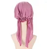 Abbigliamento etnico Donna Berretto da baseball Hijab musulmano Cappello turbante classico Moda Foulard Cappelli da sole Avvolgere la testa Sciarpe morbide