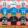 23 24 SSCナポリサッカージャージーkvaratskhelia lozano osimhen anguissa naples naples shird politano maglia meradona 2023 2024 minjae men kids kit 28 l 28 l