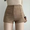 Shorts femininos magros mulheres elasticidade cintura alta meninas sexy calças europeias y2k roupas moda streetwear hip hop minimalista