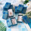 Sacchetti per gioielli Scatole regalo in carta rettangolare da 12 pezzi con custodia organizer Bowknot per orecchini, collane, anelli, imballaggi