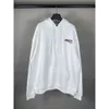 Balenciigas Paris Version Maniche da uomo Maglioni alti Maglione Felpa con cappuccio allentata Felpe con cappuccio b Nastro adesivo lungo per famiglie Stampa di lettere di carta casual unisex K09O XKMZ