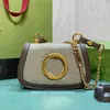 Goodc torba oryginalna skórzana koperta Hobo Kwadratowa klapa hobo ramię designerka mody koperta Tote Messenger Cross Cross Body 72464