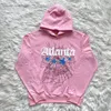 Trainingsanzug Baumwoll Hoodies Spider 1 Hoodie Worldwide Pink Young Thug Sweater Herren Frau Unmind Foam Print Pullover Kleidung Hochqualität