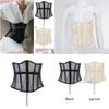 Other Fashion Accessories Belts Vintage Party Streetwear Y Mesh Waist Trainer See Through With Straps Fashion Cincher Girdle Dhgarden Dhybt