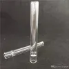 Pipa da fumo in vetro da 78 mm Pipistrelli One Hitter Pipa trasparente OG per tabacco Narghilè Snuff Snorter Dispenser Tubo Cannuccia Sniffer bruciatore a nafta OD 10mm