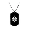 Pendentif Colliers Jeu Genshin Impact Collier De Mode Noir Couleur En Acier Inoxydable Pour Hommes Femmes Cosplay Cadeau Fan Collection