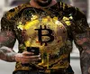 T-shirts pour hommes T-shirt Crypto Traders de devises Gold Coin Cotton Shirts3404273