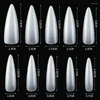 False Nails 100Pcs Solid Color Fake Nail Tips Full Cover Sculpted Colorful Press On For Gel Extension Water Droplets