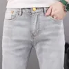 Men's Jeans designer luxury 2023 Summer Fashion Brand Hot Diamond Youth Leisure and Handsome Slim Fit Small Foot Long Pants Male LT1N