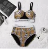 Designer Dames Zwemkleding Sexy Bikini's Badpak Designer Bikini Textiel Dames Zwemkleding Zomer Hoge Taille Strandbadpak met Stalen Beugel Sportkleding DPUY