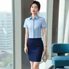 Kvinnors blusar Izicfly Style Summer Intervjutröjor för kvinnor arbetar bär på kort ärm elegant mode formella kontor damer toppar