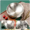 Bowls Bowl Stainless Steel Noodle Serving Ramen Soup Salad Mixing Japanese Snack Rice Pot Metal Cereal Plates Dish Instant