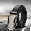 Belts 1pcs Business Belt Sports Car Style High Quality Faux Leather With Lychee Pattern Trouser Belt 231102