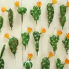 Decoratieve bloemen Multi -stijl kunstmatige sappige plant cactus groen bureaublad creatief nepbloembruiloft huisdecoratie planten