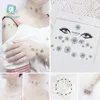 Tatuaggi temporanei Rocooart Face Sticker Tatuaggio temporaneo Party Face Strumenti per il trucco Piccolo fiore fresco Tatoo falso Little Flora Flash Tattoo Stickers Z0403