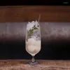 Vinglasögon Ins överskrider Fire Restaurant Drink Cup Cocktail Glass Juice Hushåll Transparent Bar Personlighet 420 ml