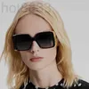 Солнцезащитные очки Дизайнер 2023 Новые зарубежные женские квадратные рамки бокалы sunvisors acrn