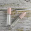 Storage Bottles Empty Lip Gloss Tube 5ml Pink Frosted Patterned Glaze Lipgloss Packaging Cosmetic Container 50pcs