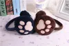 Ear Muffs 300pcs/lot children's fashion winter cat/bear paw shape earflap/earmuffs 231102