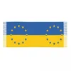 Halsdukar Ukraina Europeiska unionens flagga Tassel halsduk kvinnor mjuk ukrainska sjal wrap lady vinter