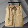 Pantaloncini da uomo 12XL 11XL Plus Size Uomo Summer Cargo Fashion Casual Pantaloni corti arancioni Fondo grande Tinta unita