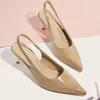 616 Women Elastic Strap Pointed Sandals Stiletto Dress Elegant Wedding Party Shoes For Women's Pumps High Heels Summer Classic Sexy 8800 'S 2951' S 54