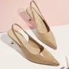 616 Femmes Strap élastique Sandales pointues Stiletto Robe Elegant Wedding Party Chaussures For Women's Pumps High Heels Summer Classic Sexy Sexy 8800 'S 54'S 54